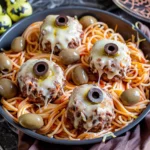 Spooky Spaghetti and Cheesy Monster Meatballs
