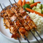 Teriyaki Salmon Skewers