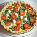 Tomato Spinach Quiche