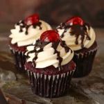 Vampire Bite Red Velvet Cupcakes