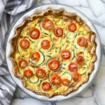 Zucchini Tomato Crustless Quiche