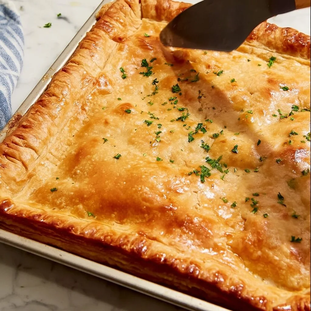 Homemade Chicken Pot Pie with flaky crust and rich filling