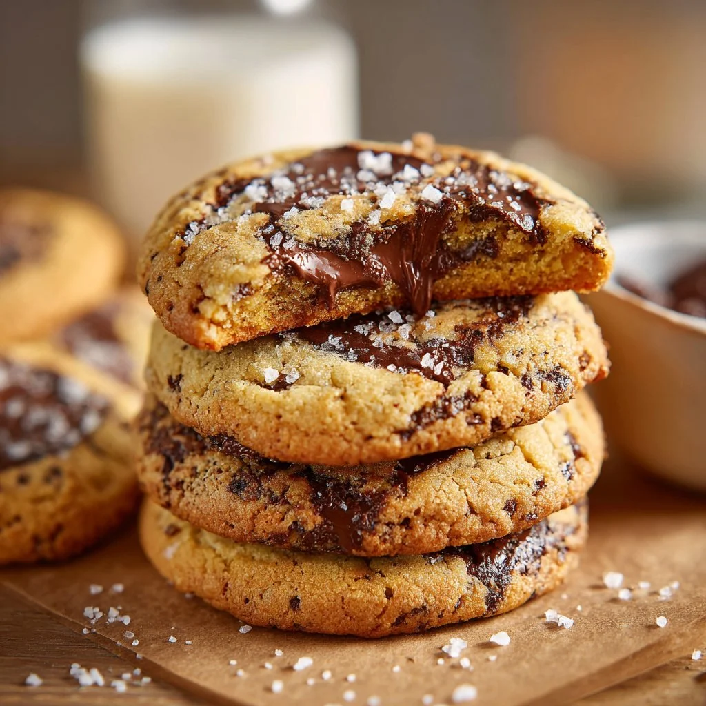 Homemade best chocolate chip cookies fresh out of the oven.