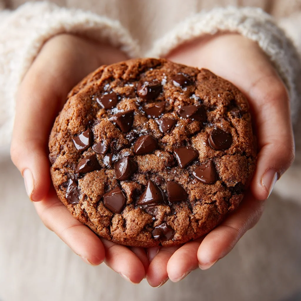 Delicious homemade chocolate chip cookies on a cooling rack