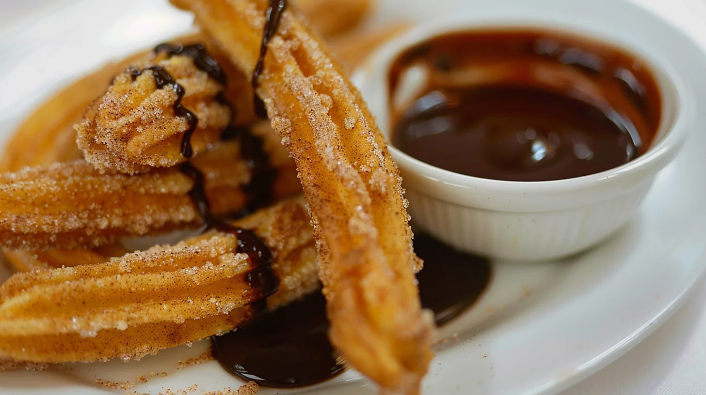 Churros with Chocolate Dipping Sauce