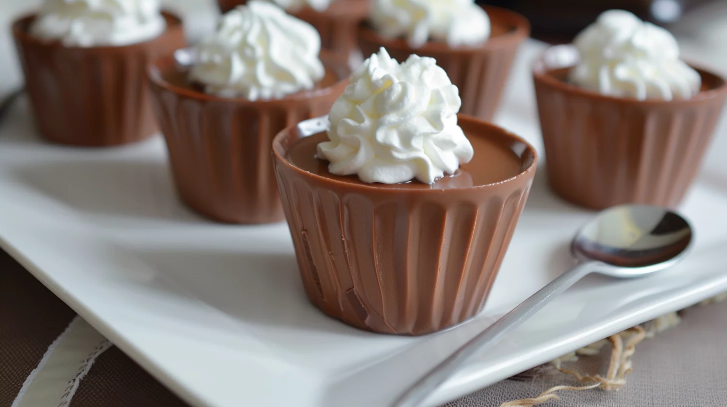Creamy Chocolate Pudding Cups