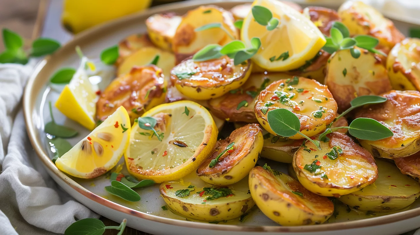Crispy Greek Lemon Potatoes