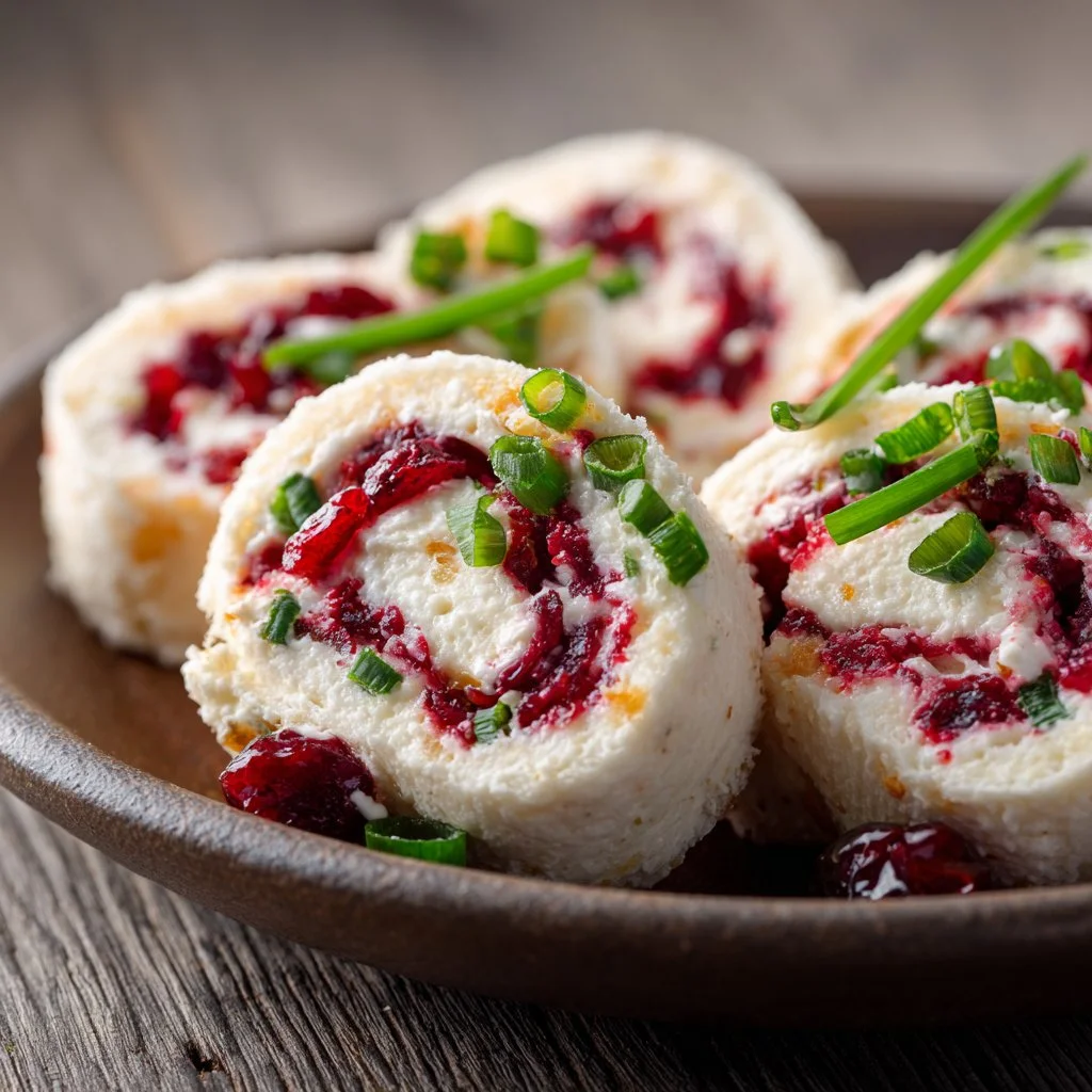 Festive Christmas Cranberry Roll Ups for holiday celebrations