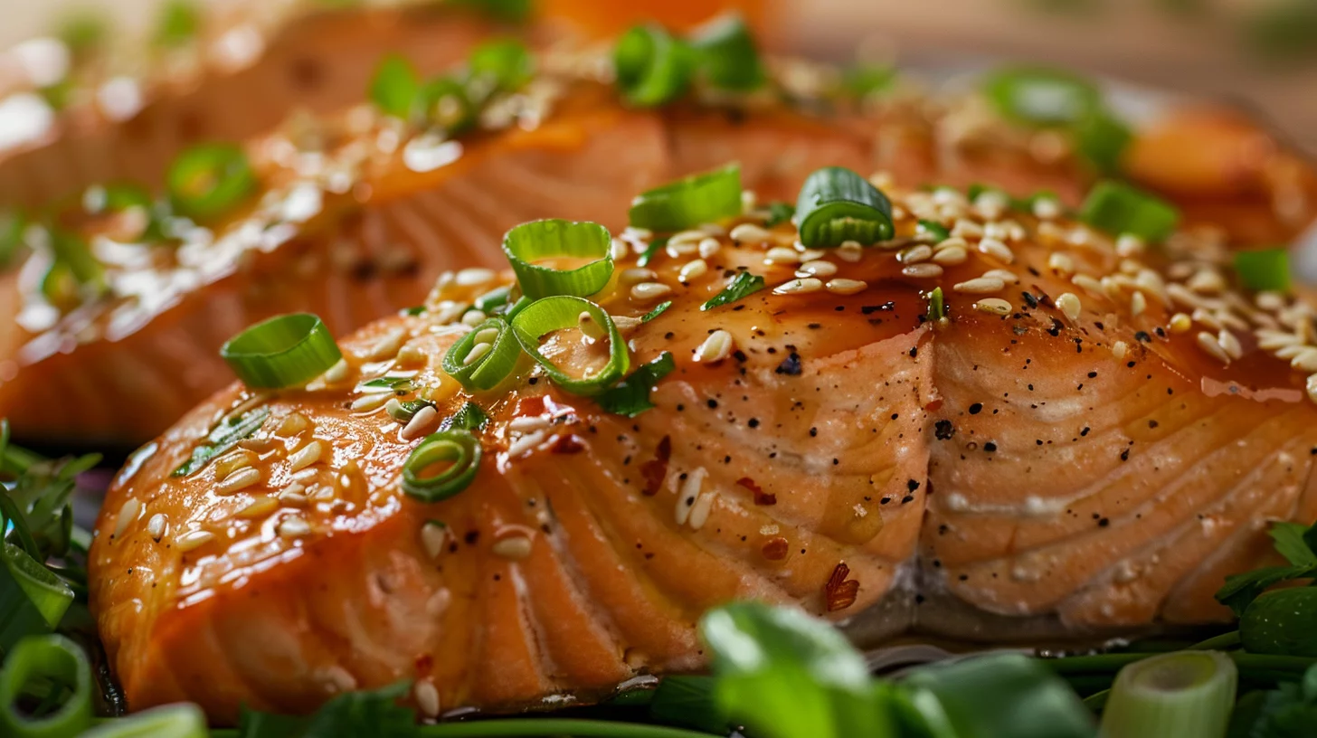Honey Sriracha Glazed Salmon