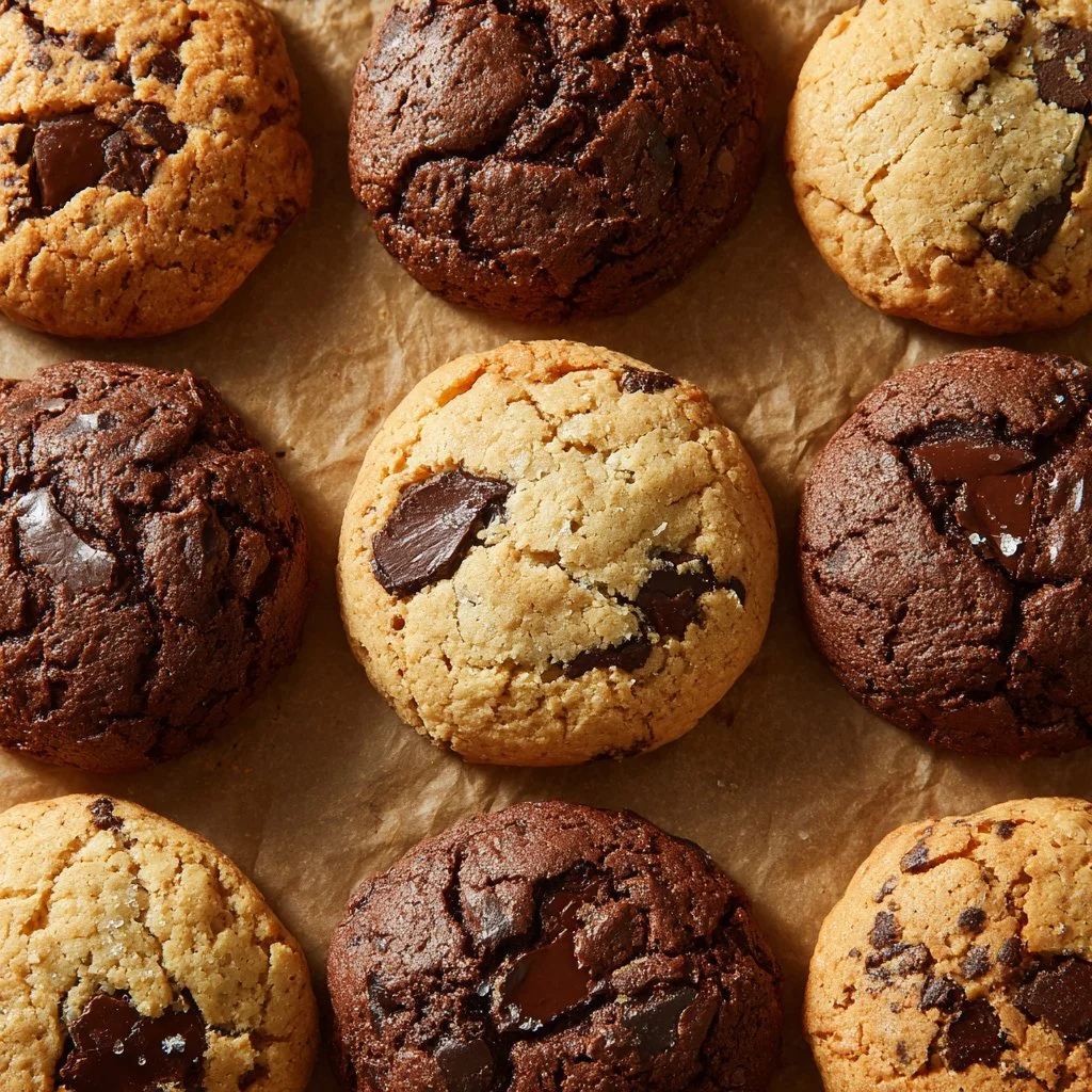 Delicious NYC-style cookies from Levain Bakery, showcasing rich flavors and a gooey center.