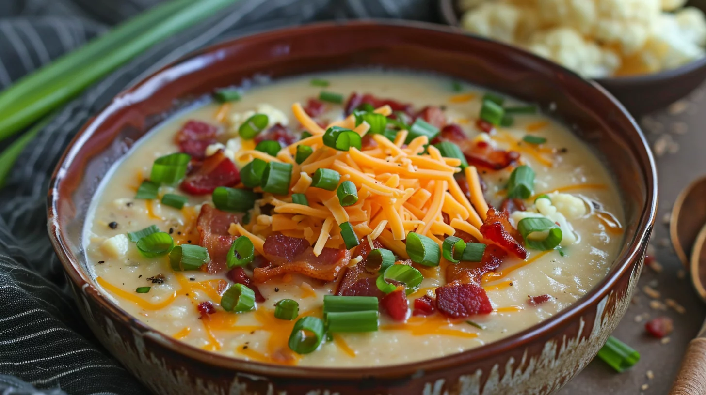 Loaded Cauliflower Soup