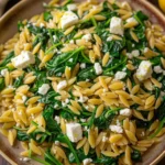 Orzo Pasta with Spinach & Feta