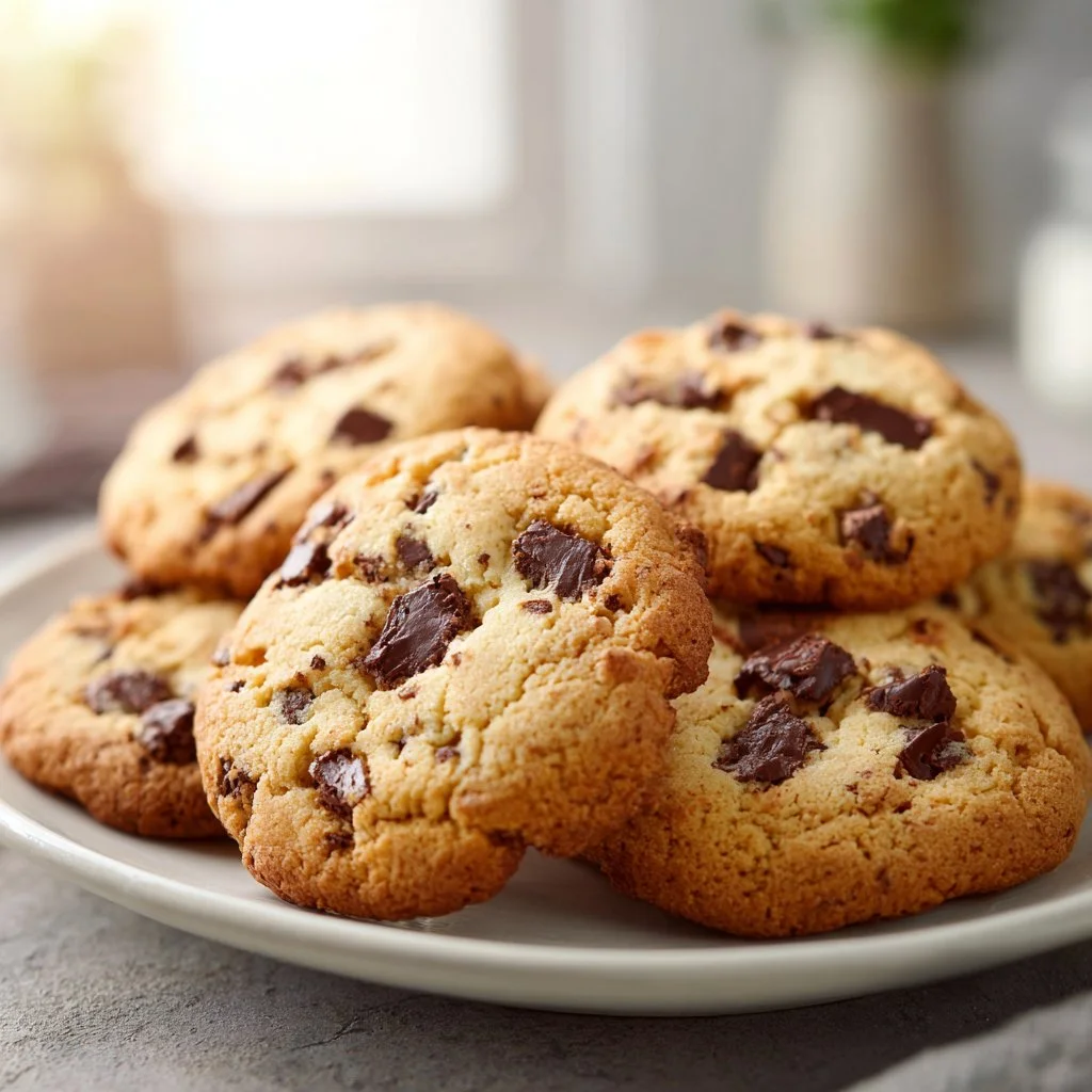Delicious soft chocolate chip cookies baked to perfection