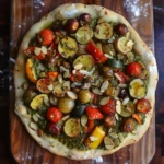Pesto Veggie Flatbread
