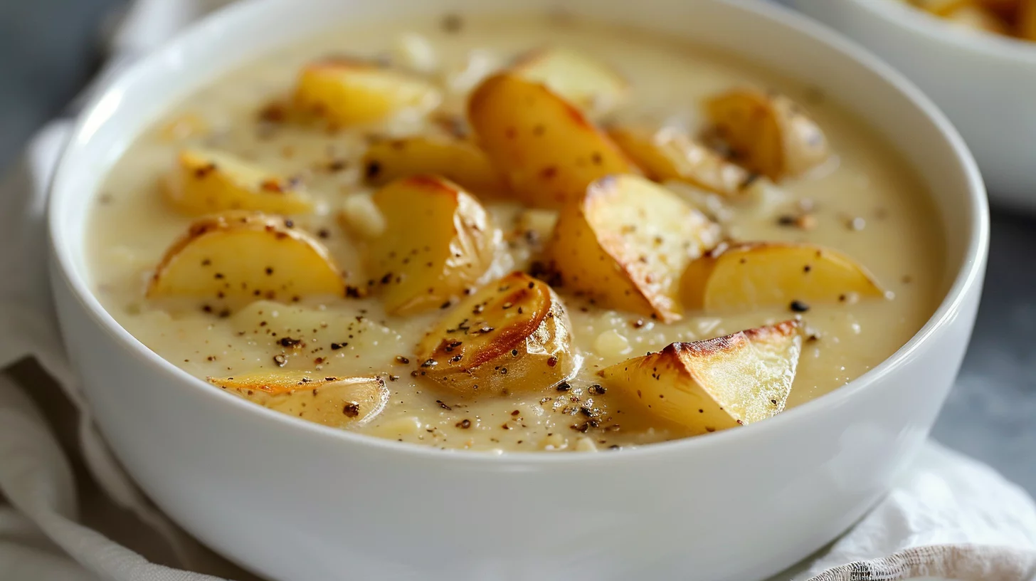 Roasted Garlic Potato Soup
