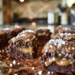 Salted Caramel Brownie Bites