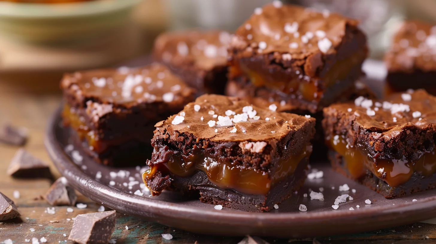Salted Caramel Brownie Bites