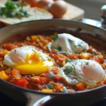 Shakshuka with Poached Eggs