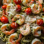 Shrimp Pesto Pasta