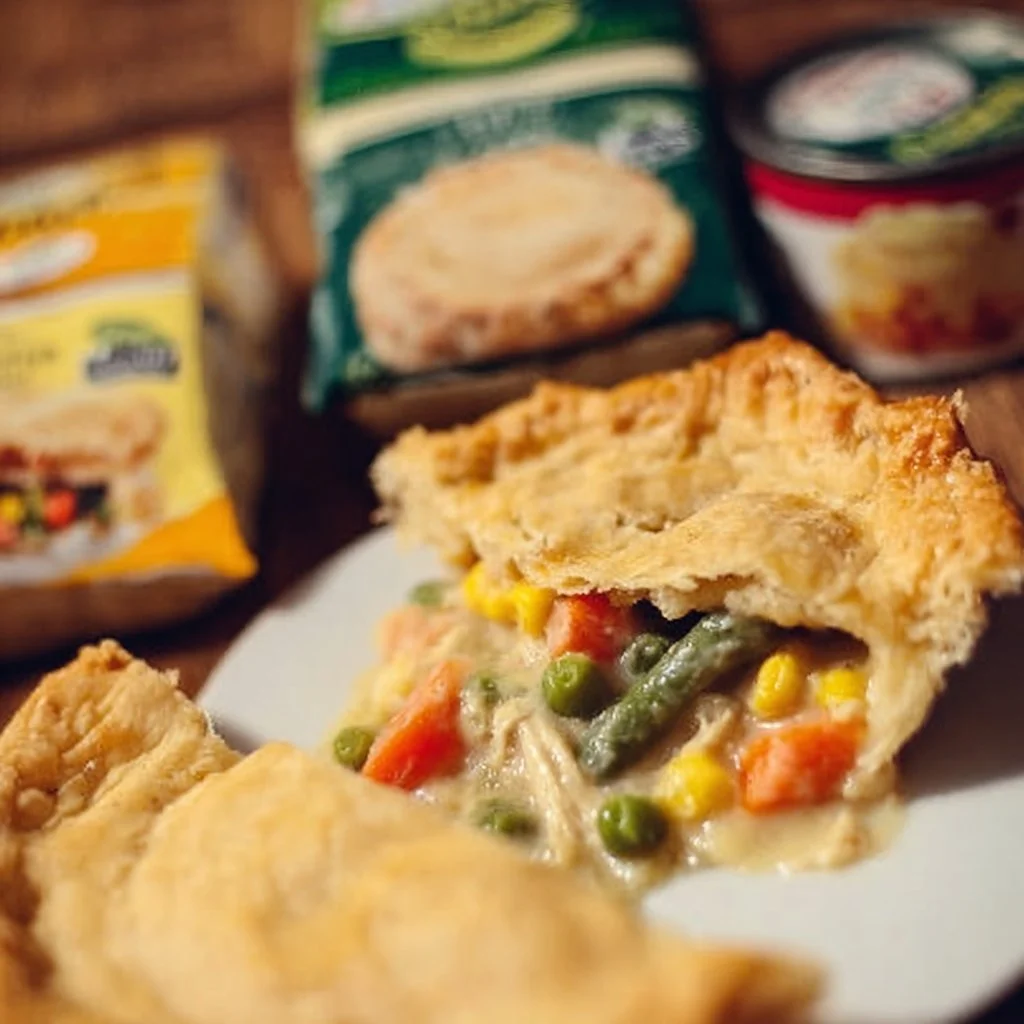 Simple and delicious chicken pot pie with flaky crust and savory filling