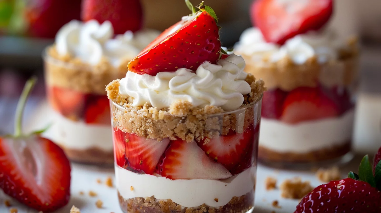 Strawberry Cheesecake Cups