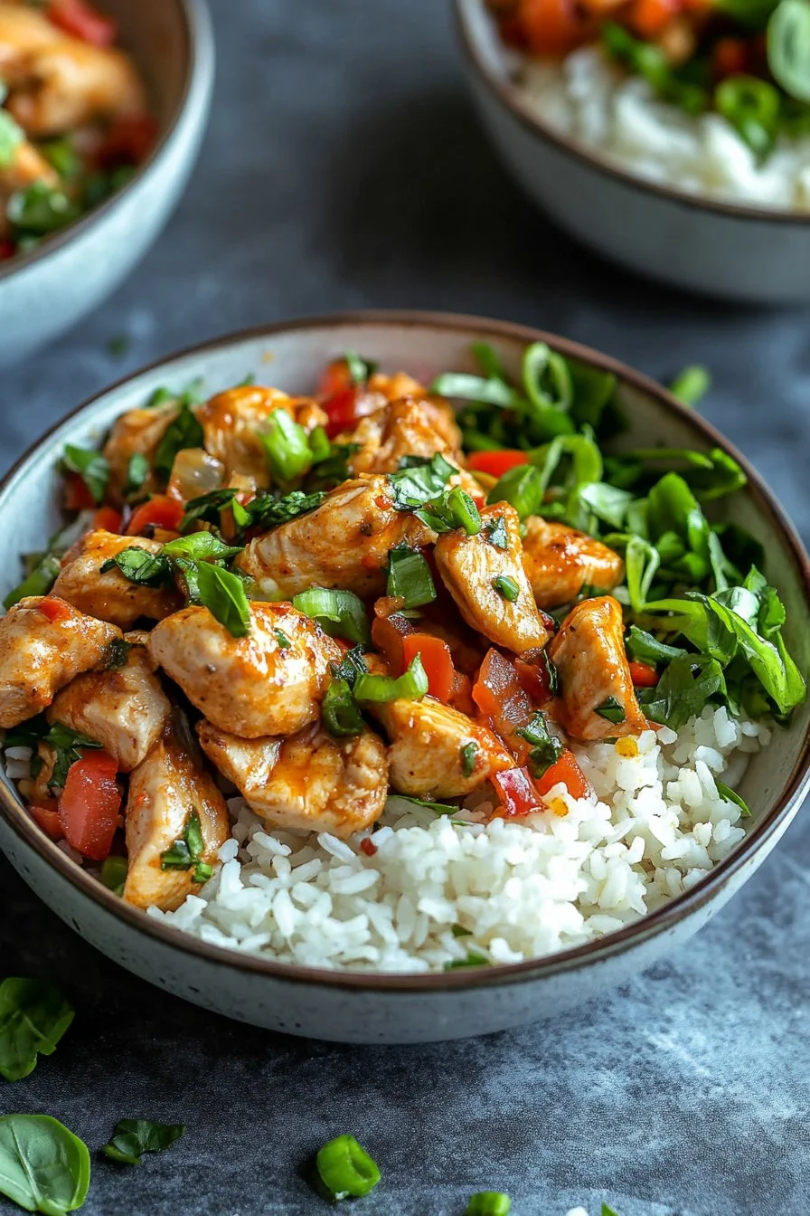 Creamy Cajun Chicken and Rice Bowls