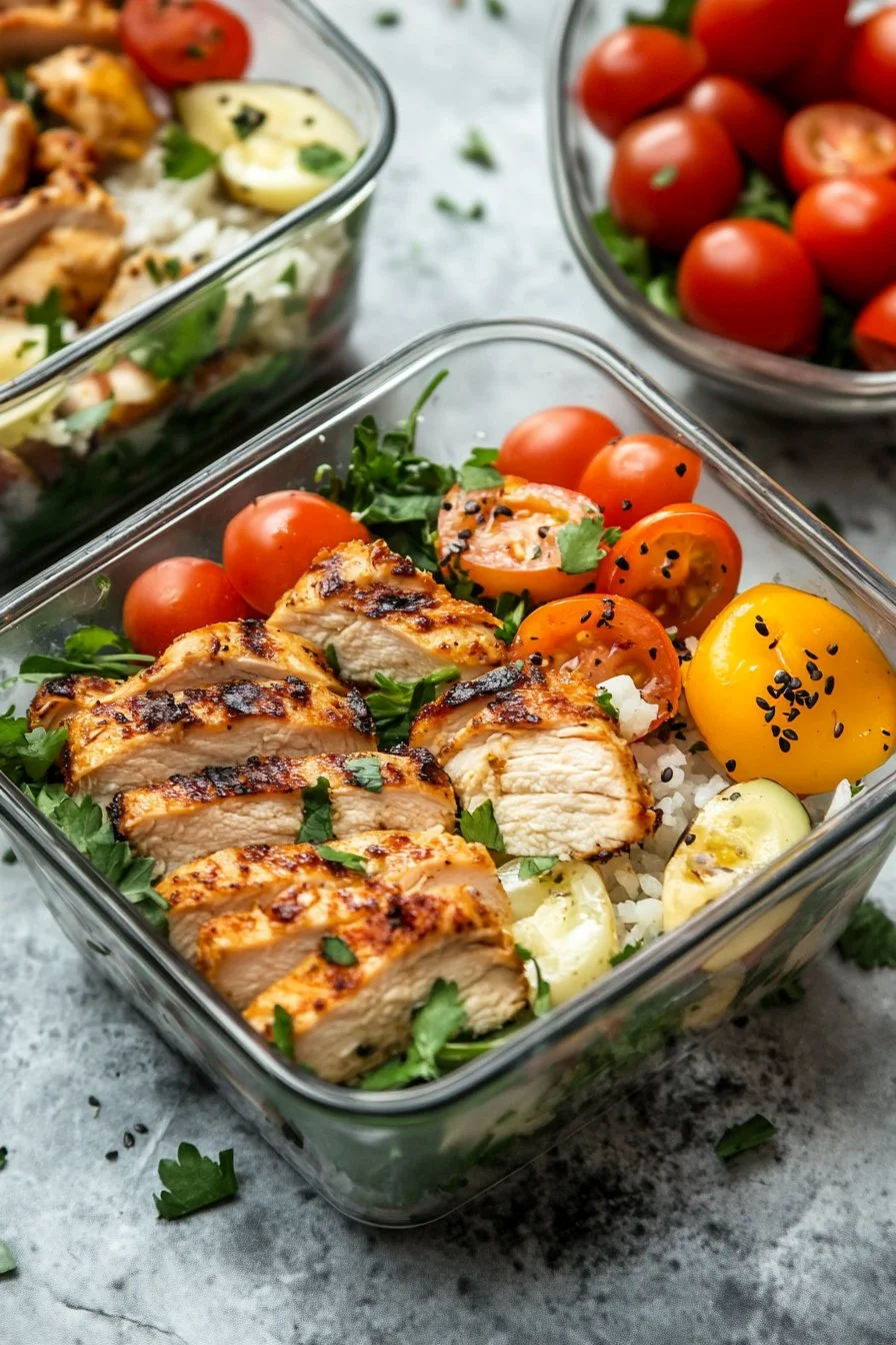 Ranch Chicken Meal Prep Bowls