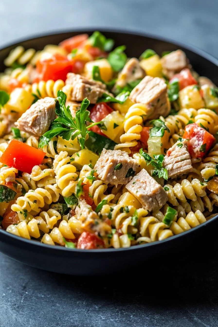 Simple High Protein Pasta Salad