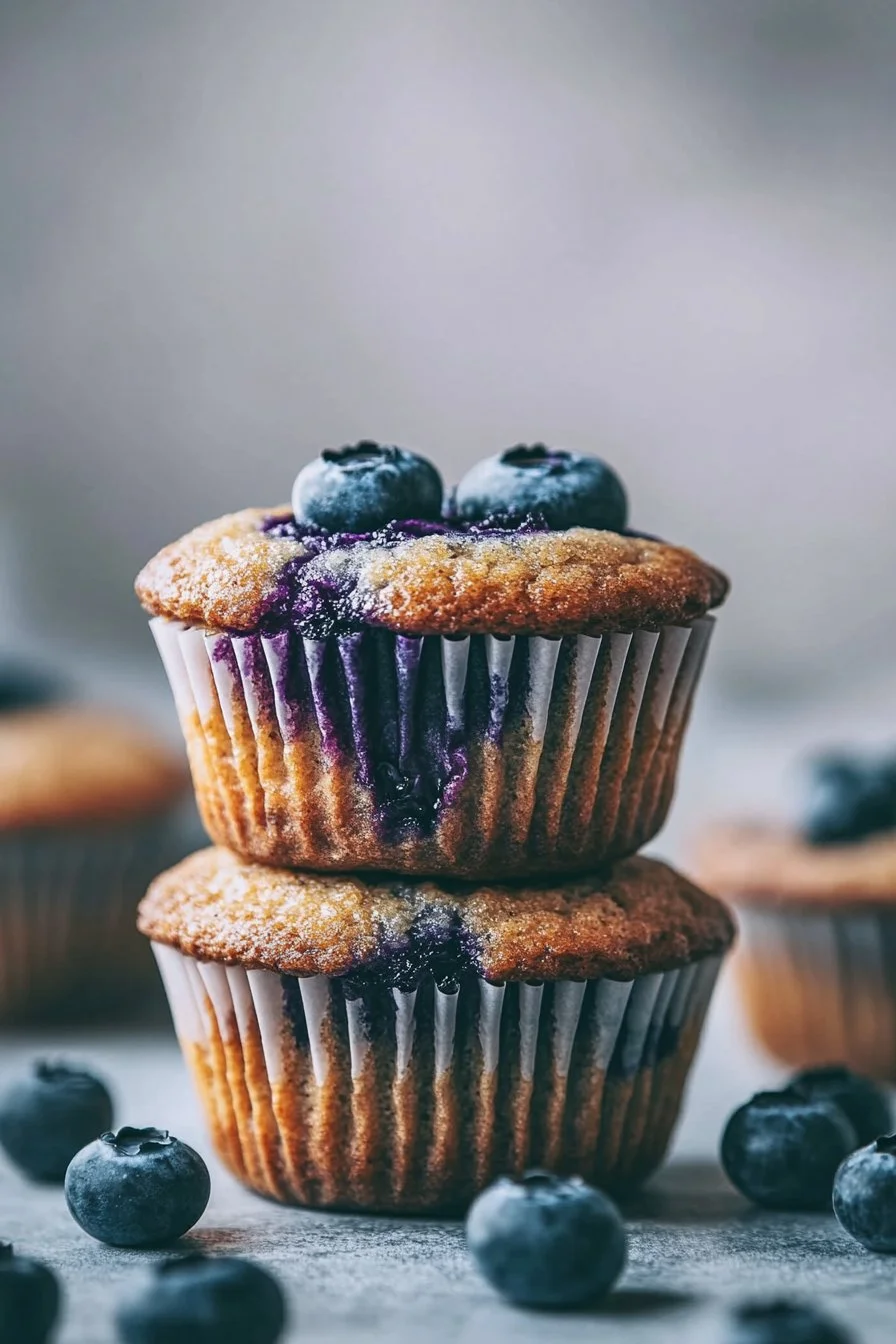 Homemade Blueberry Protein Muffins