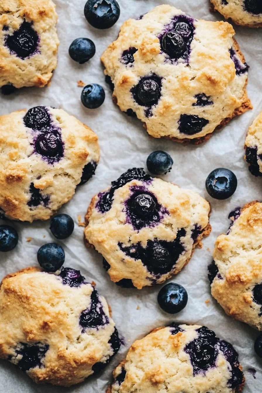 Blueberry Drop Scones
