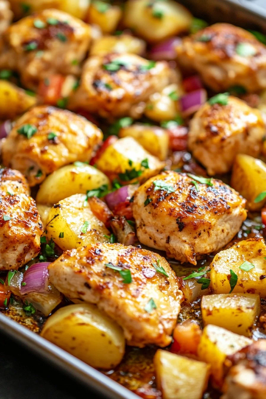 Hawaiian Chicken Sheet Pan
