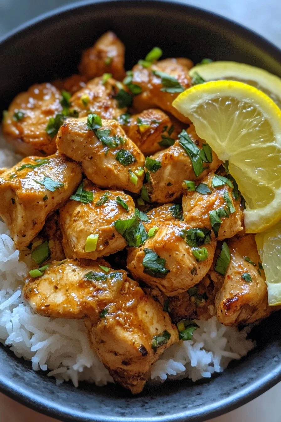 HIGH PROTEIN LEMON BUTTER CHICKEN !
