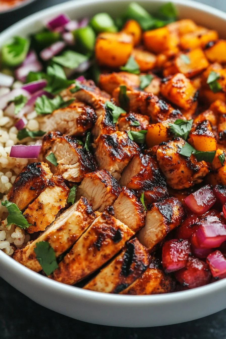 Irresistible High Protein BBQ Ranch Chicken Bowl Recipe