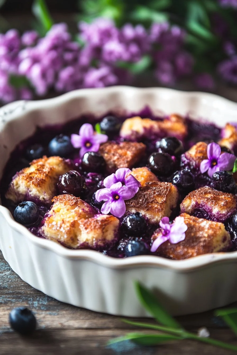 Quick Blueberry French Toast Casserole