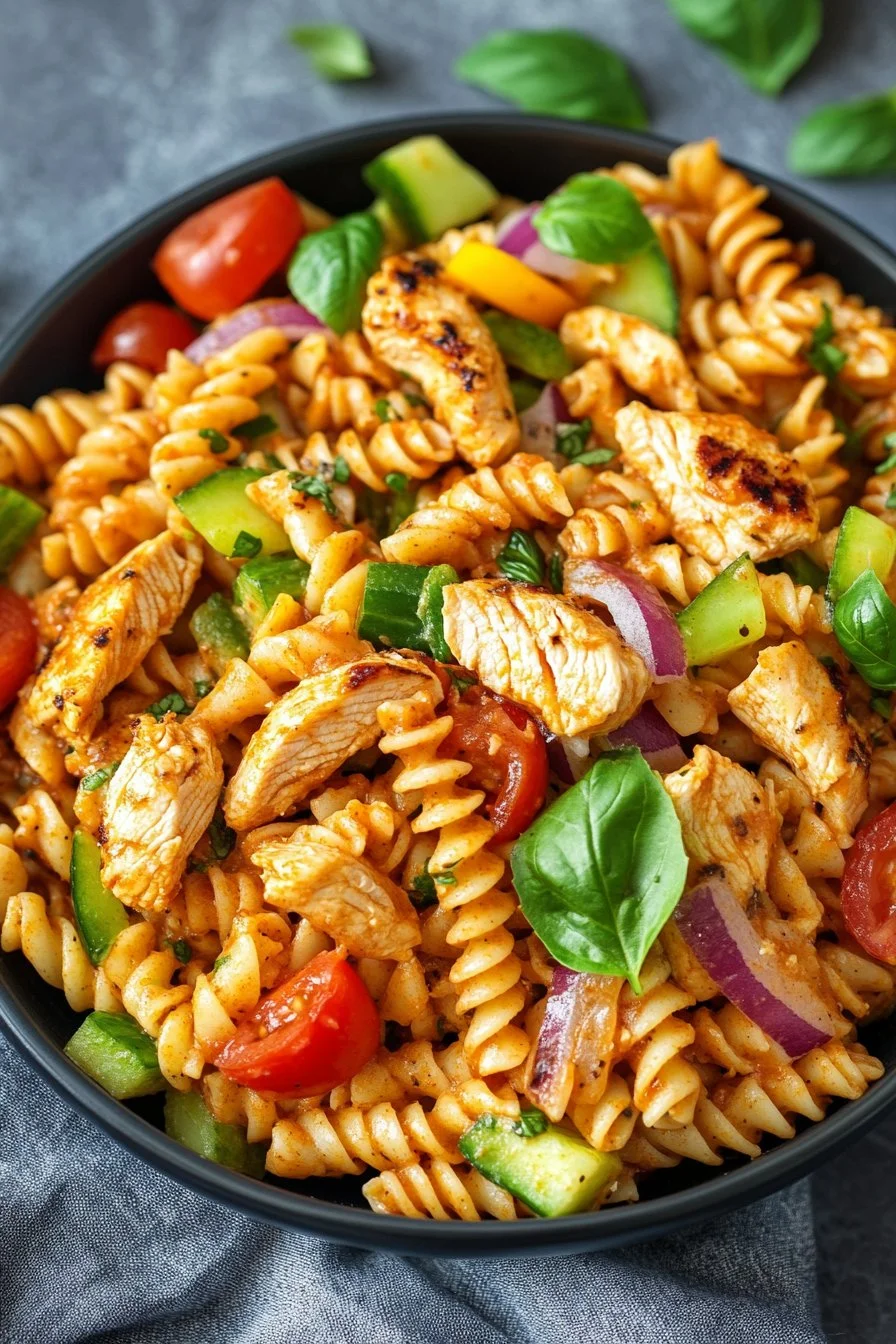 BBQ Chicken Pasta Salad