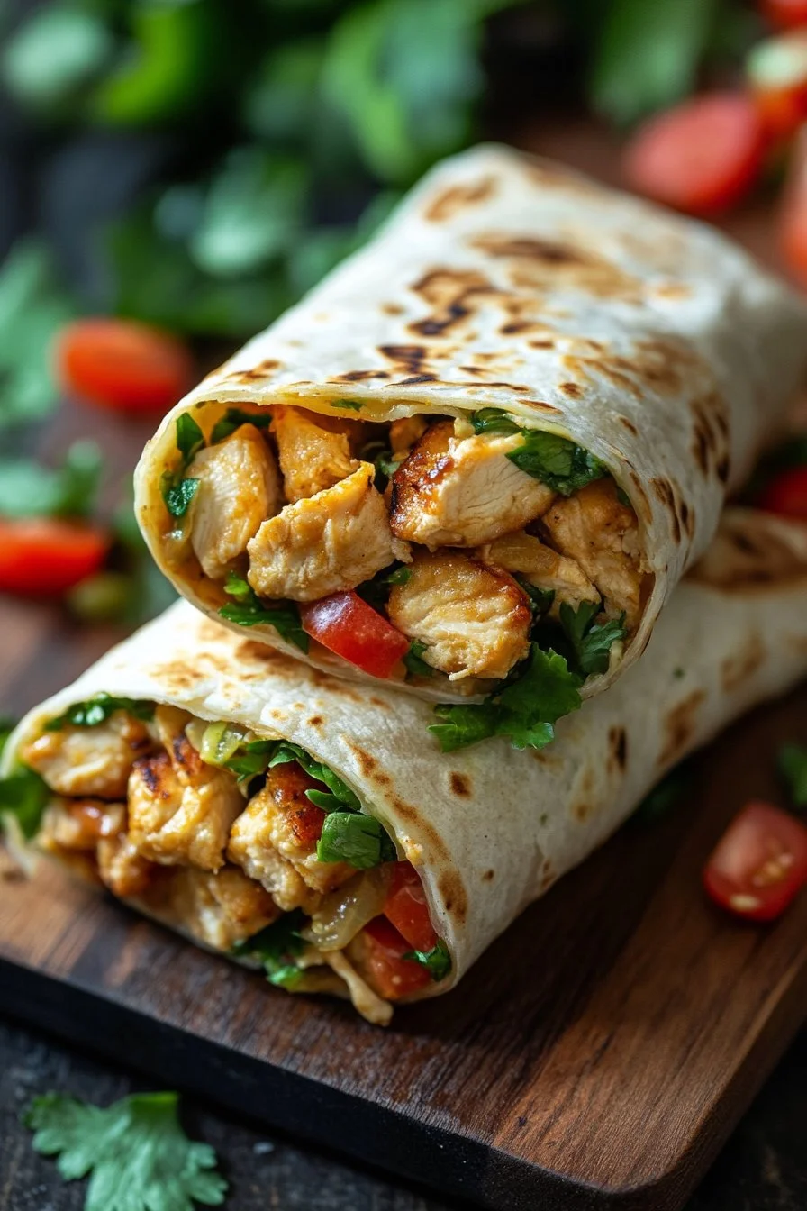 Cheesy Chicken Wraps