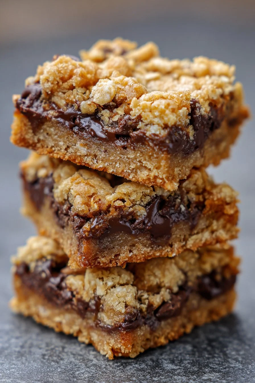 Thick and Chewy Oatmeal Cookie Bars
