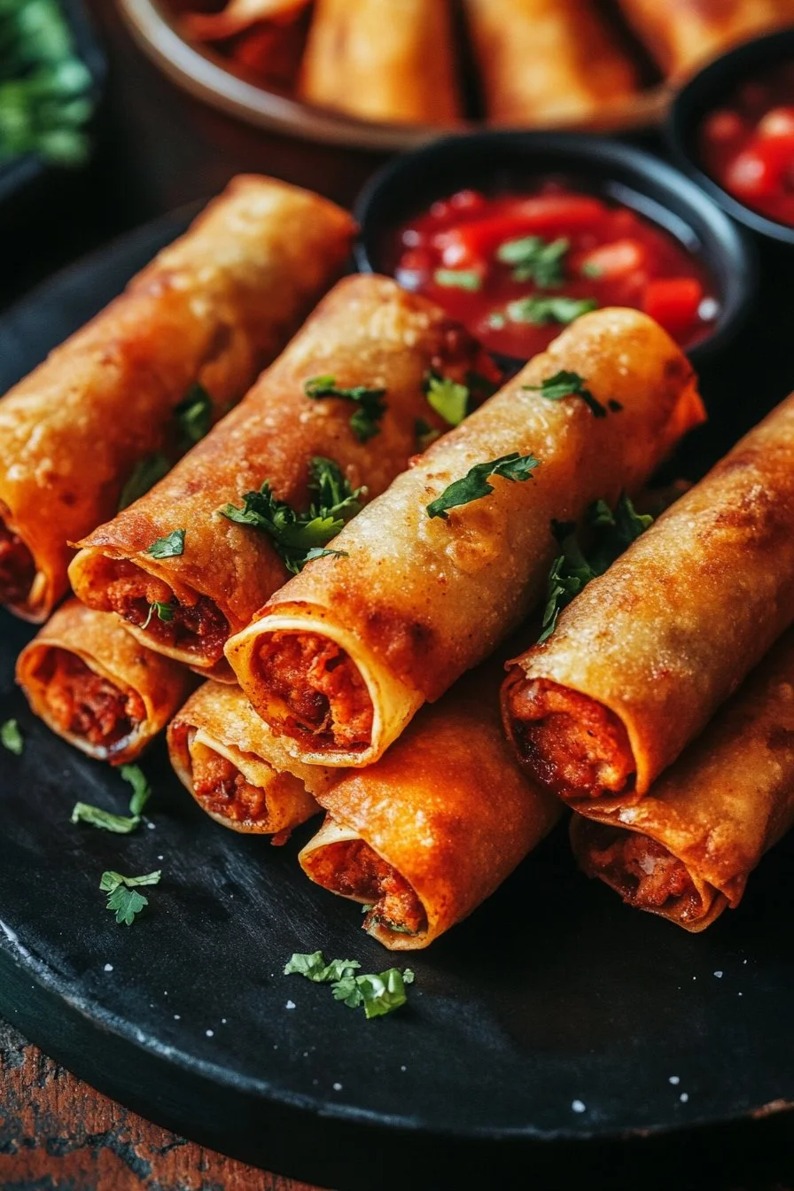 Crispy Chicken Taquitos
