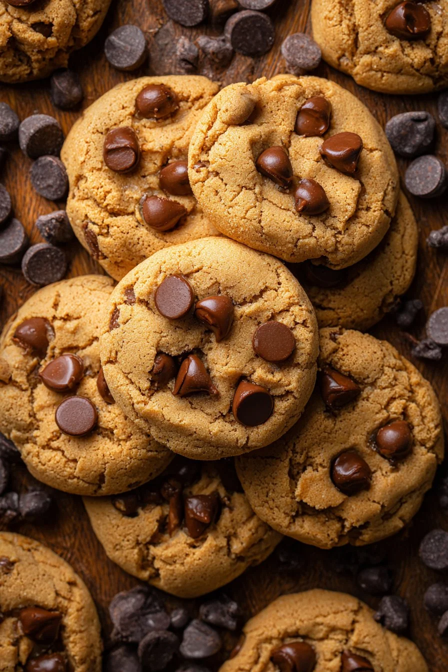 Easy Peanut Butter Chocolate Chip Cookies