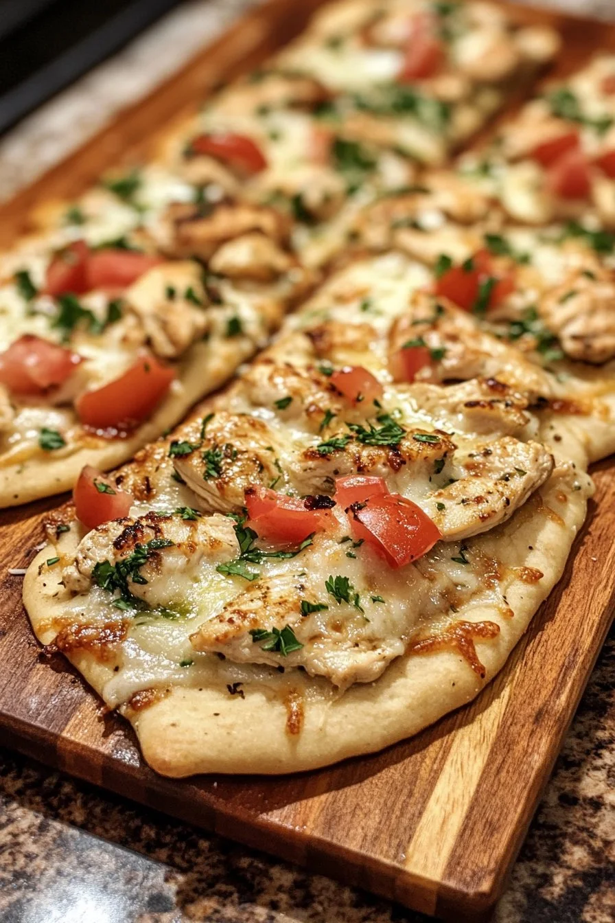 Chicken Caesar Flatbread