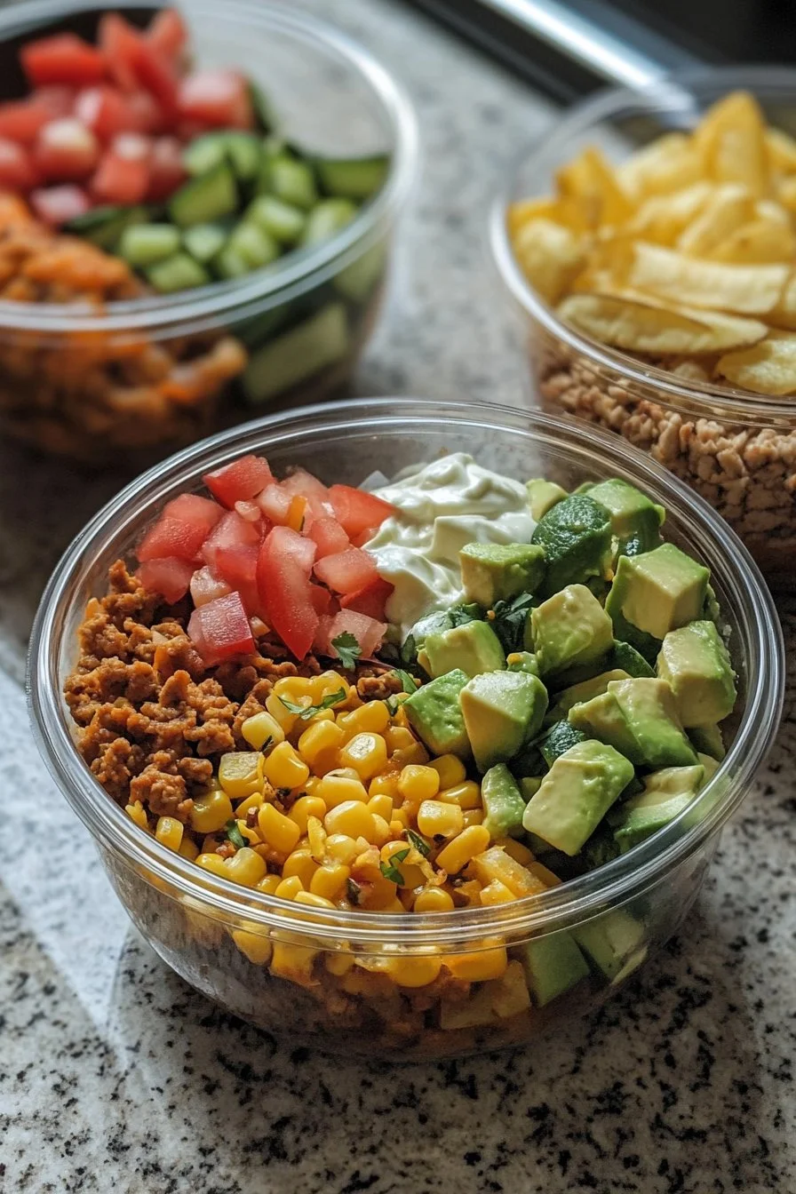 Loaded Potato Taco Bowl Meal Prep