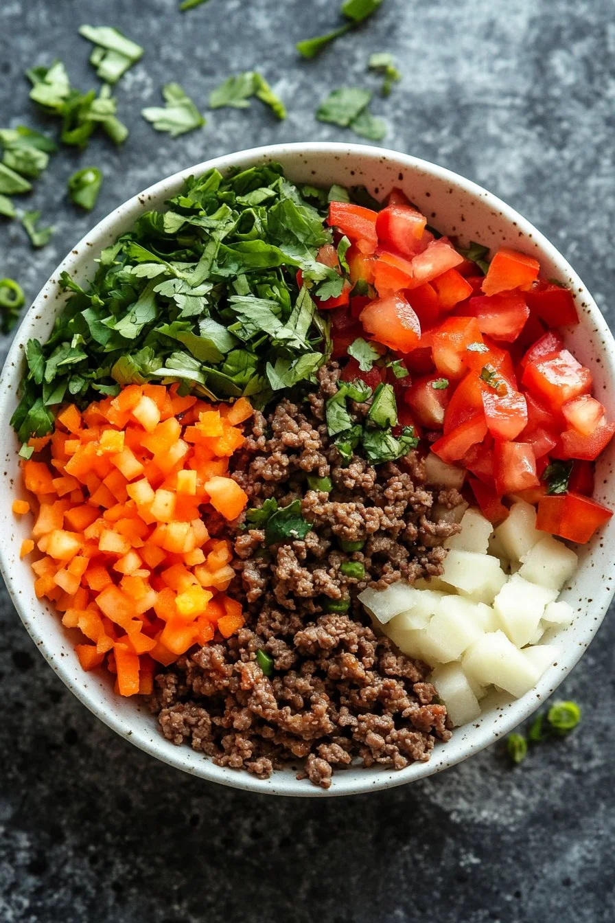 Viral Hot Honey Ground Beef Bowl — Meal Prep High Protein High Fiber