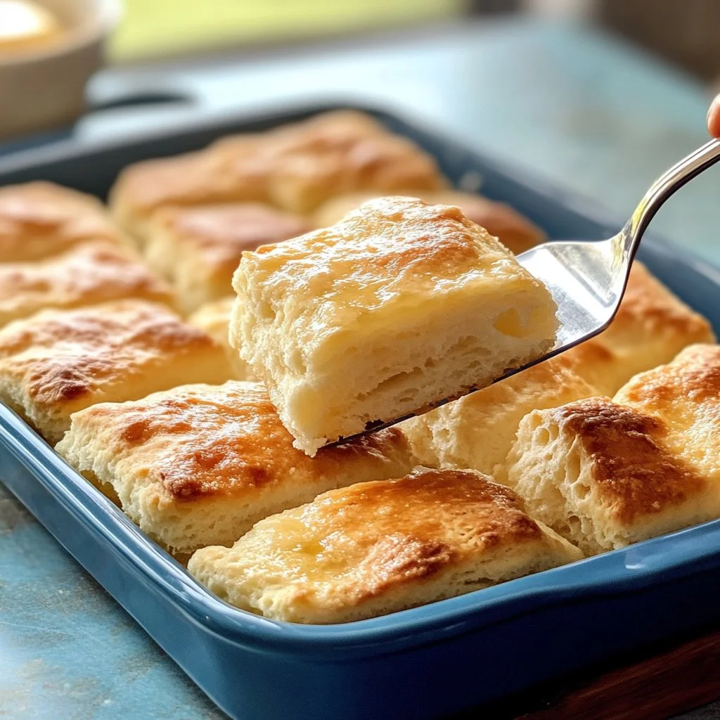 Freshly baked Butter Swim Biscuits served warm with melted butter.