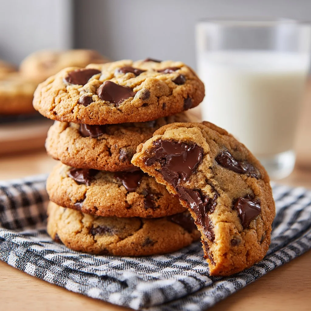 Delicious copycat Crumbl chocolate chip cookies on a cooling rack.