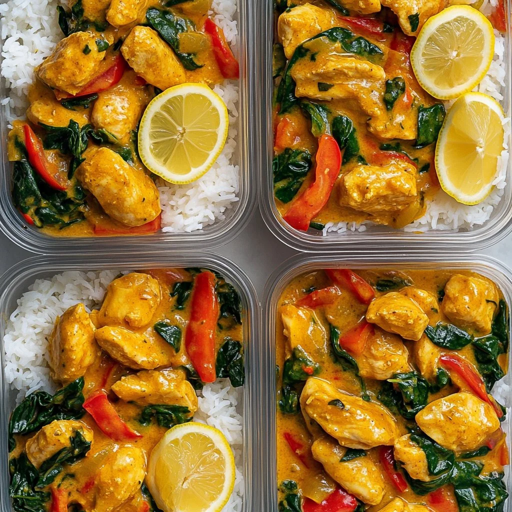 Creamy lemon butter chicken garnished with herbs, served on a plate.