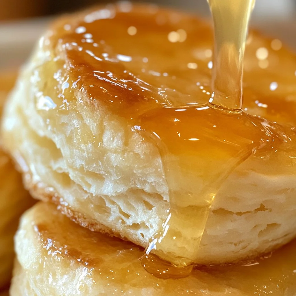 Flaky buttermilk biscuits fresh from the oven, golden and fluffy