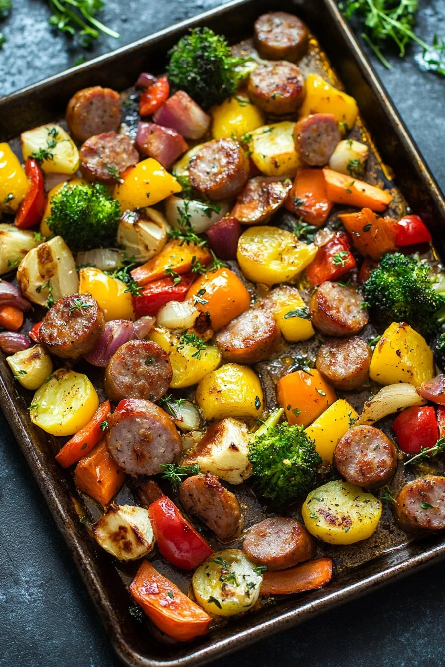 Sheet Pan Sausage and Veggies: A Simple Delight!