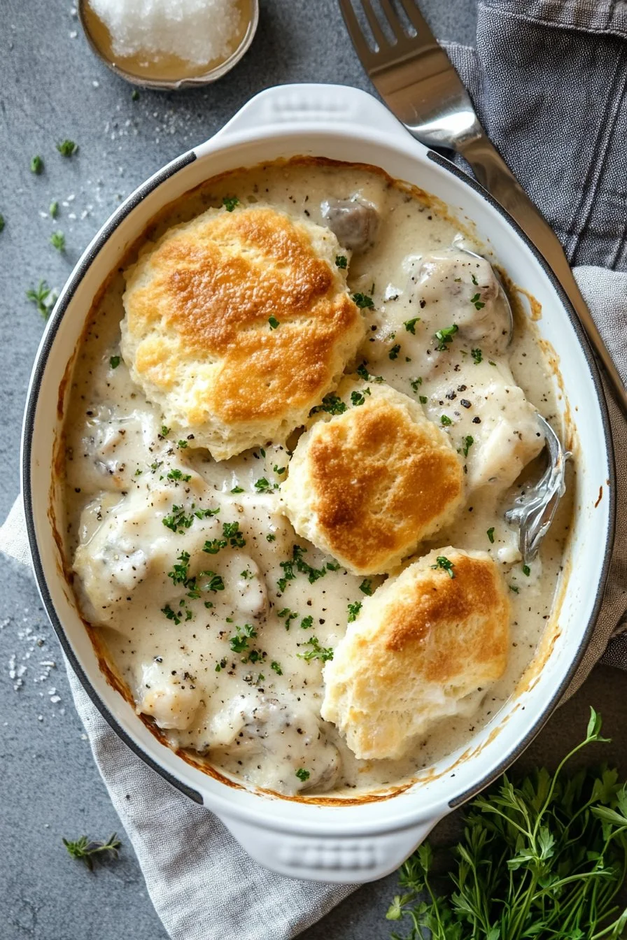 Biscuits and Gravy Casserole