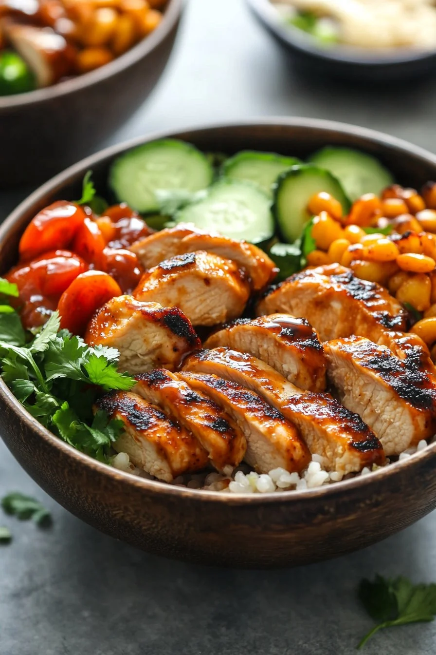 Irresistible High Protein BBQ Ranch Chicken Bowl Recipe