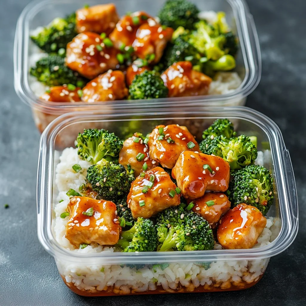 Honey Sriracha Chicken and Broccoli Bowl with vibrant colors and enticing flavors